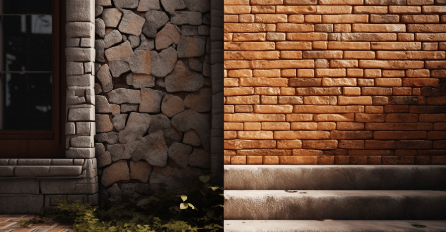 Quelle est la différence entre la brique, la pierre et le béton?