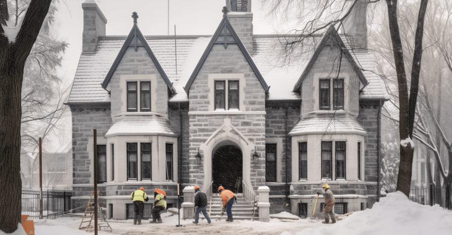 Est-il possible de faire des travaux de maçonnerie en hiver à Montréal?