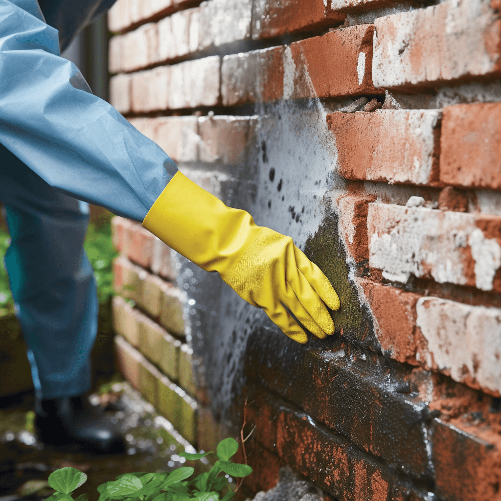 Quel est le processus de nettoyage de l'humidité et de la moisissure sur les murs de brique?