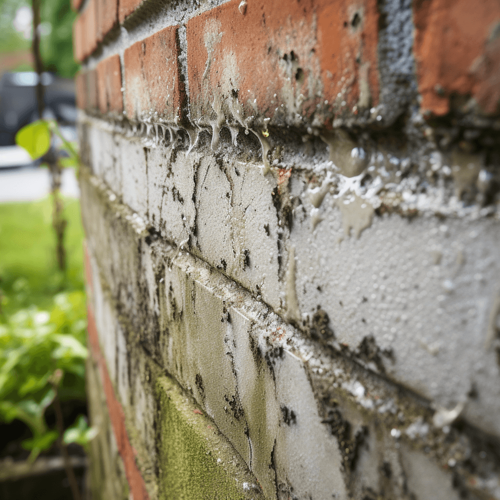 Quel rôle jouent les fuites dans la cause de l'humidité et de la moisissure sur la maçonnerie?