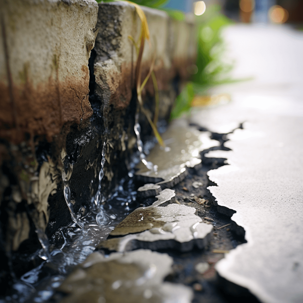 L'eau peut-elle s'infiltrer dans les fissures et causer davantage de dommages?