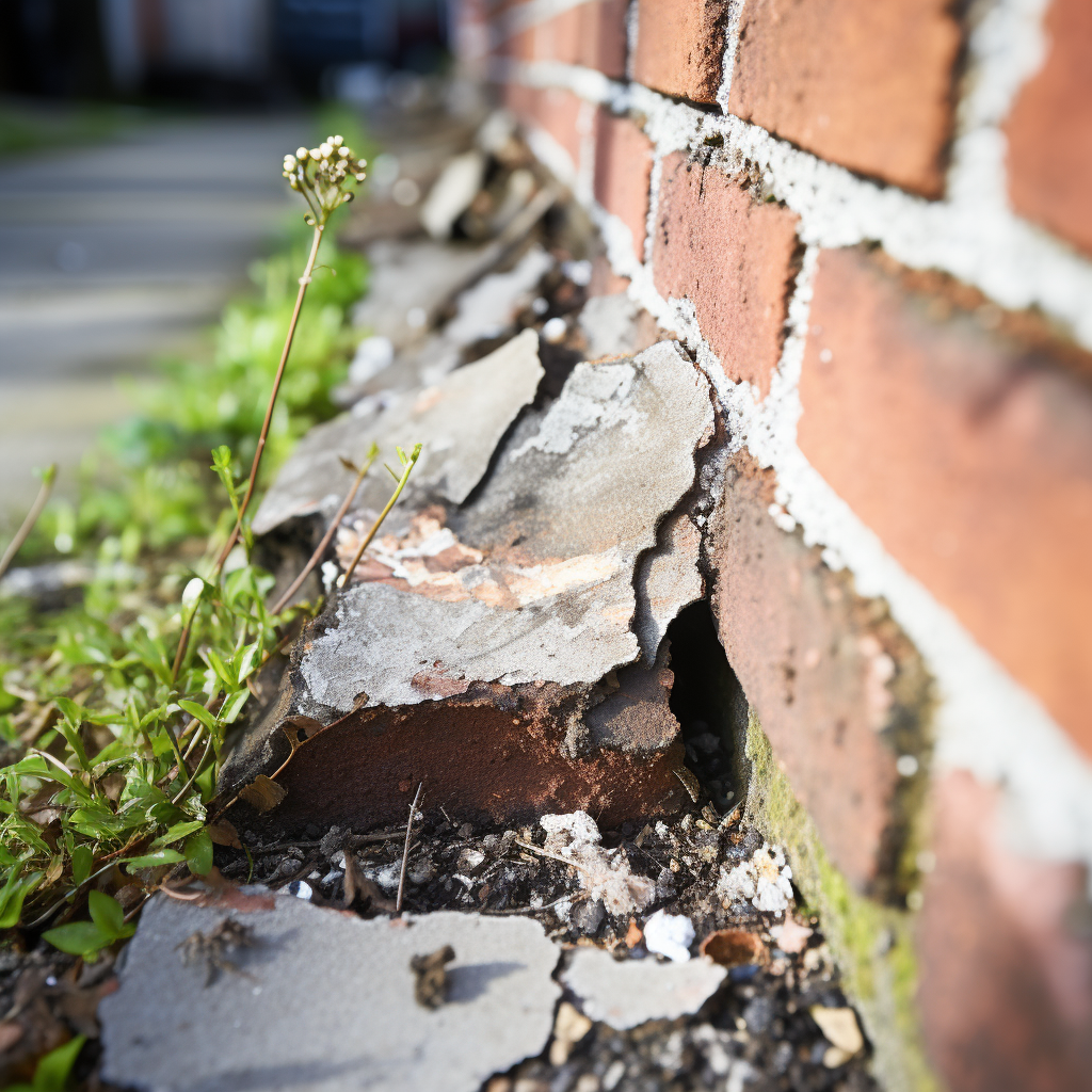 Les dommages aux solins peuvent-ils causer des fissures dans les briques?