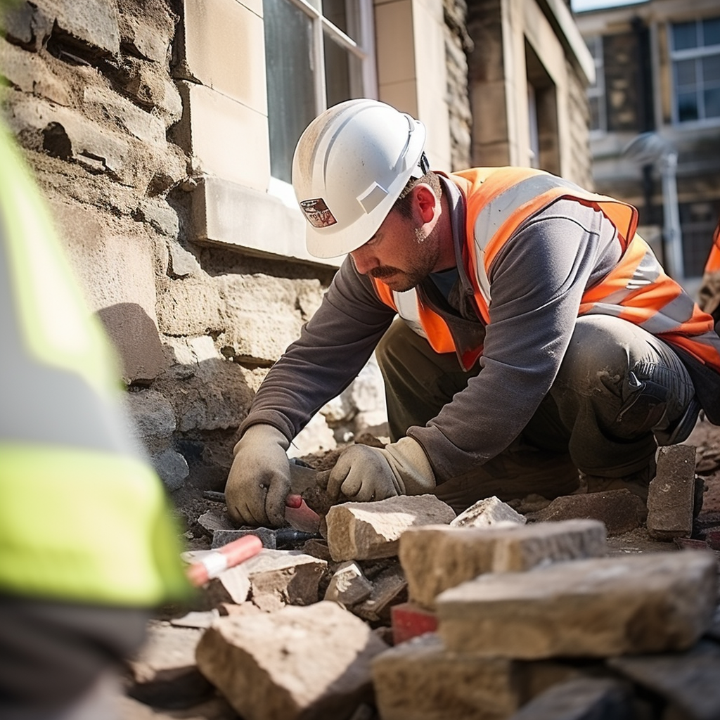 Peut-on remplacer les pierres endommagées dans un bâtiment historique lors de la restauration?