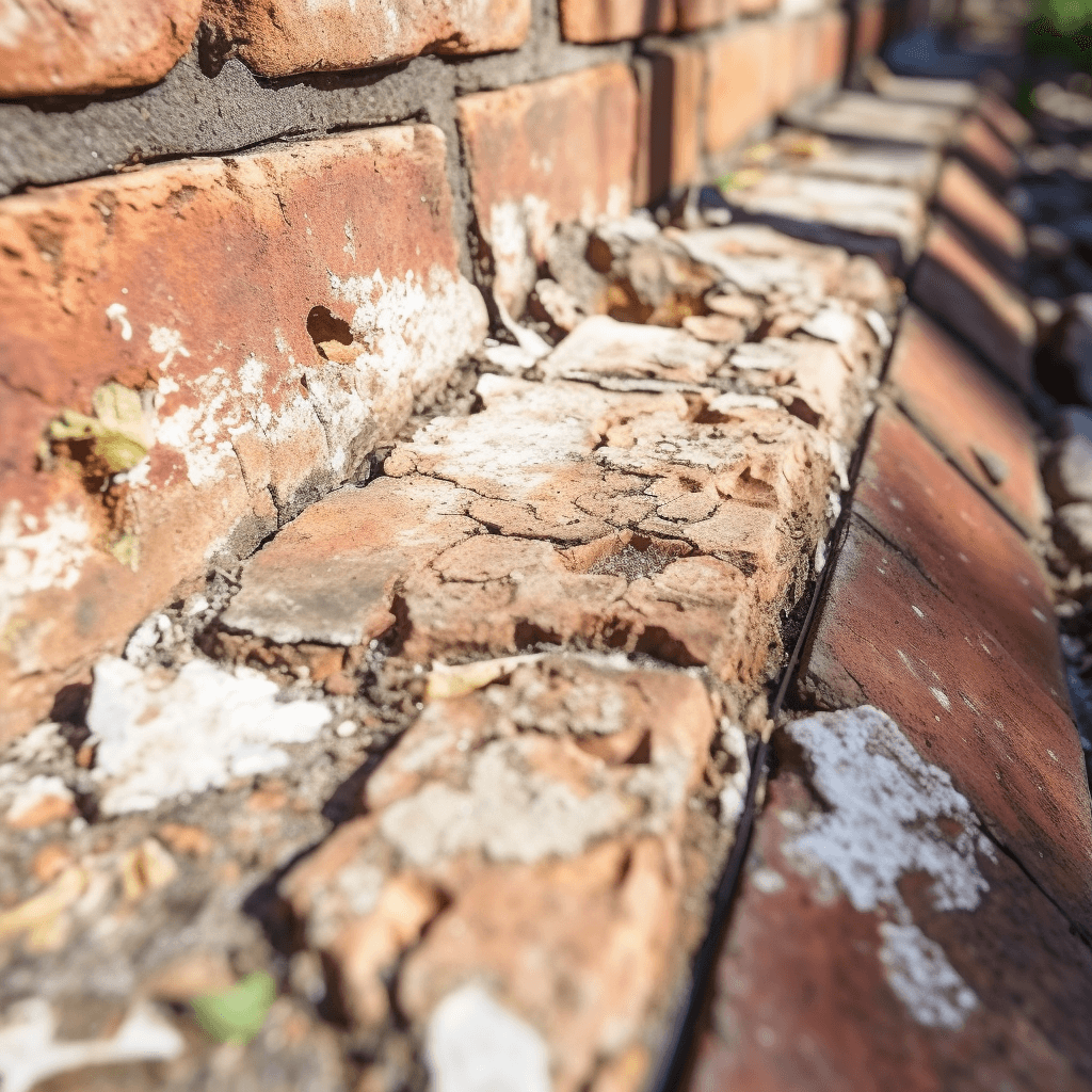Est-ce que des briques de mauvaise qualité peuvent conduire à l'efflorescence?