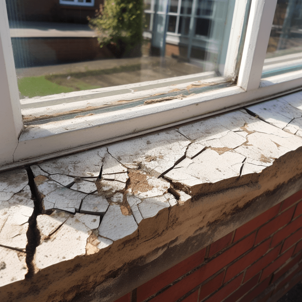 Quel est le processus de réparation des appuis de fenêtre fissurés à Montréal?